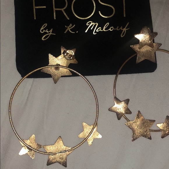 Star hoops from k. Malouf’s frost collection - Picture 2 of 2